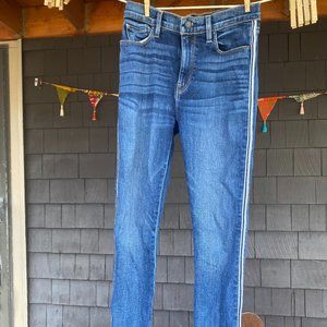 Hudson LA Jeans with White and Black Stripe on Side (Size: 26)